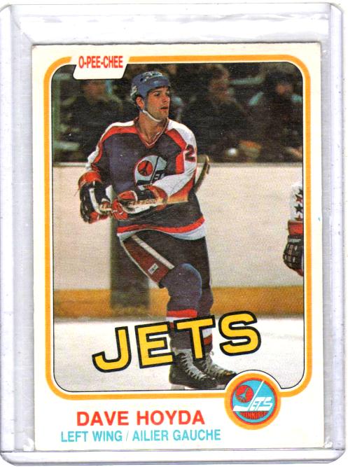 1981 O-Pee-Chee  Dave Hoyda  Card #366 - Winnipeg Jets